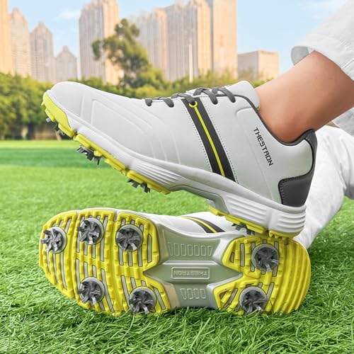 Waterproof Golf Shoes Men Spikes