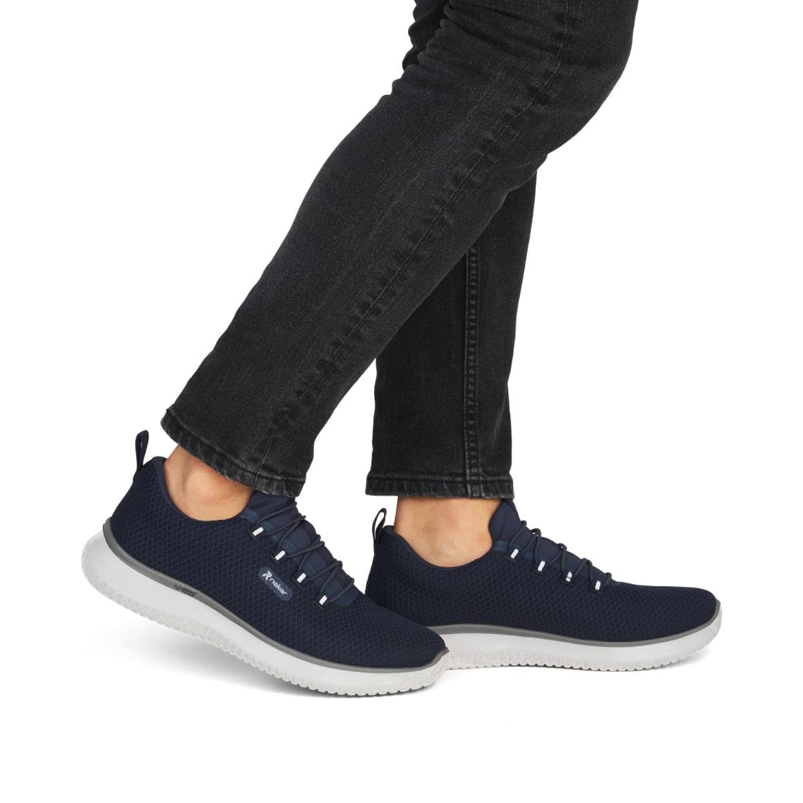 Rieker B9655-00 Herren Slip On Sneaker Textil in schwarz - Gr. 40