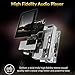 HIDIZS AP60 Ⅱ Hi Res Music Player, Bluetooth MP3 Player Portable Lossless Hi-Fi Digital Audio Player Support Aptx/FLAC/DSD/AAC with SD Card Slot (Black)