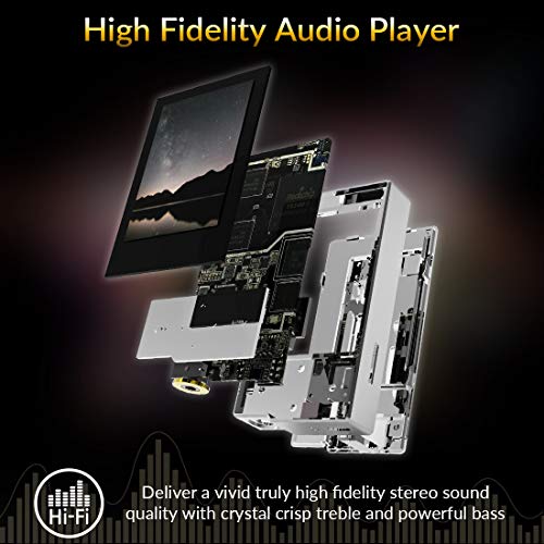 Image of HIDIZS AP60 aa€¦ Bluetooth MP3 Player Digital Audio Player HiFi Lossless Music Player Hi-Res Audio Player with SD Card Slot,Support Up to 256GB (Black)