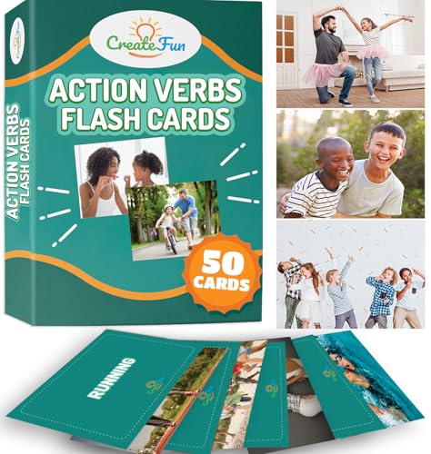 Cartes éducatives de verbes d'action pour animer l'école à domicile