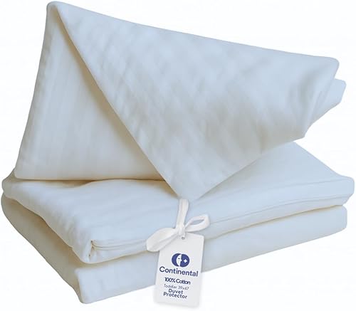 Miniatura 2 de Continental Bedding Protector de funda de edredón para edredón de niños pequeños, 100% algodón, cremallera para bloquear la manta del polvo, se