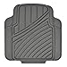 Motor Trend MT-774-GR Flextough Standard - 4Pc Set Heavy Duty Rubber Floor Mats for Car SUV Van and Truck, Gray
