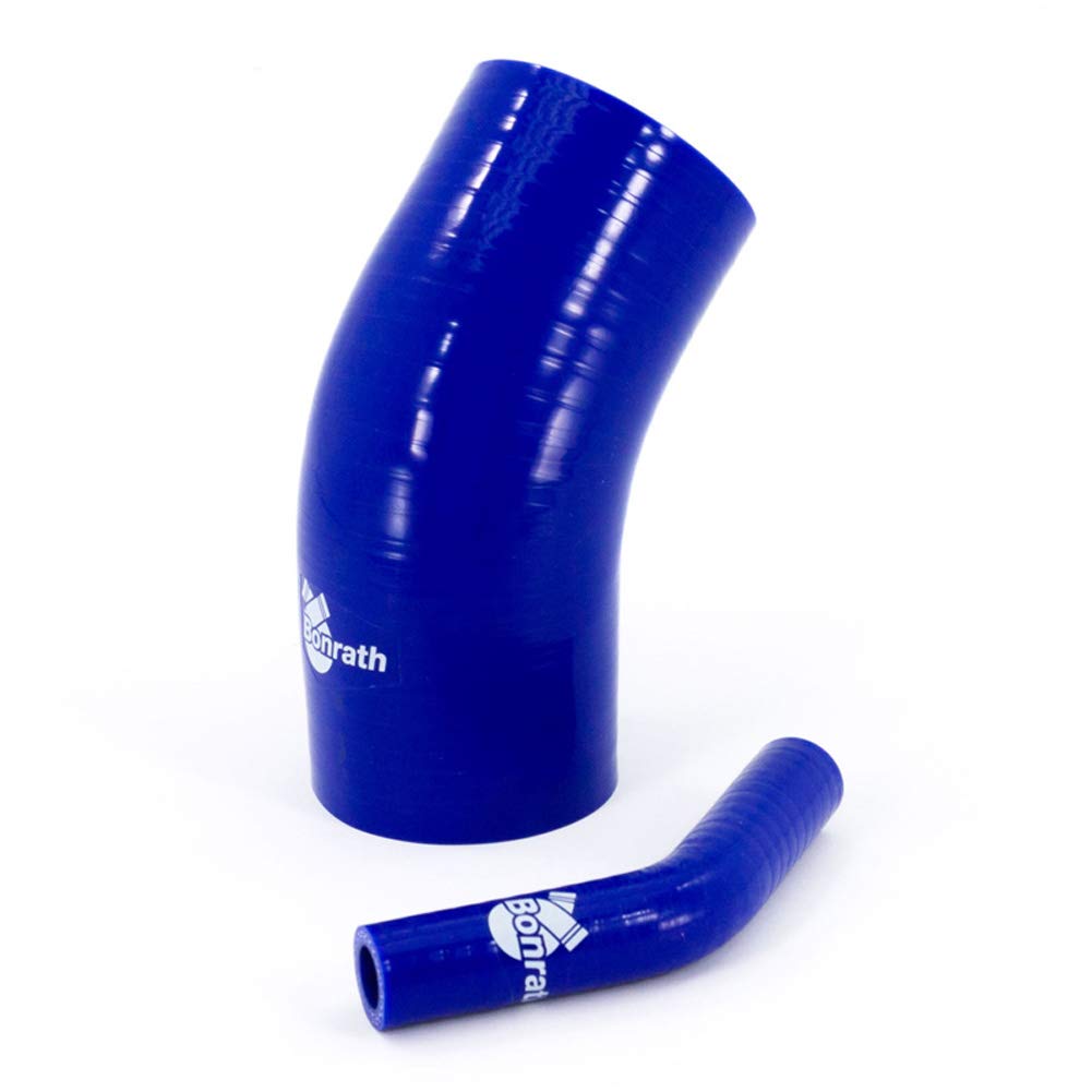 Durite Silicone Bonrath 45° - 50mm De Longueur, Ø63mm - Bleu - Pour Eau Et Air