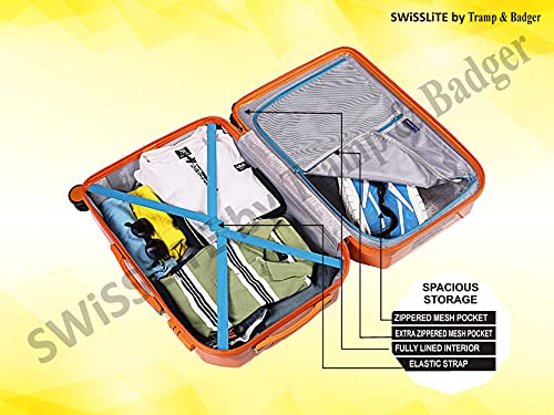 Image of Tramp & Badger Swisslite 24-Inch Hard Sided Printed Polycarbonate Check-in Luggage Trolley Bag (Color - Multi)