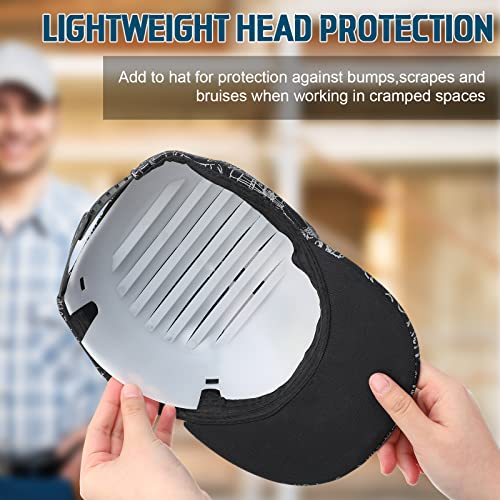 Universal Bump Cap Insert Baseball Bump Cap Insert Lightweight Bump Cap Insert Safety Bump Cap Pe Lined Bumper Hat Insert (White, 8 Pieces) #TOP3