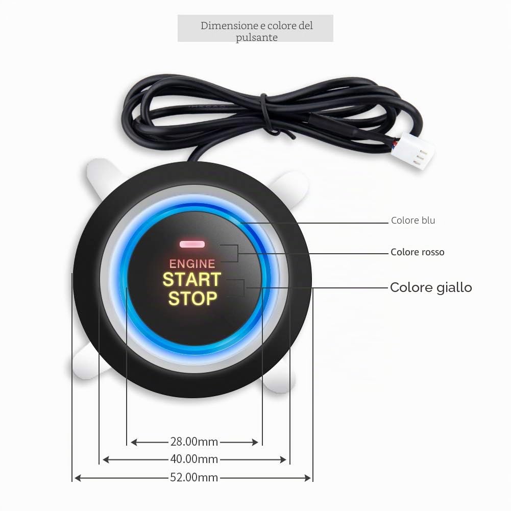 Easyguard Smart Auto con allarme di premere il pulsante di avvio chiave RFID Smart & Touch keyless Go system