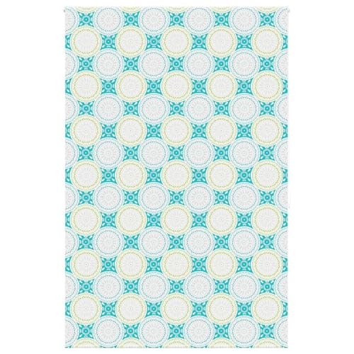 mtlskopl Cortina de ducha enrollable 150 x 240 cm, color azul