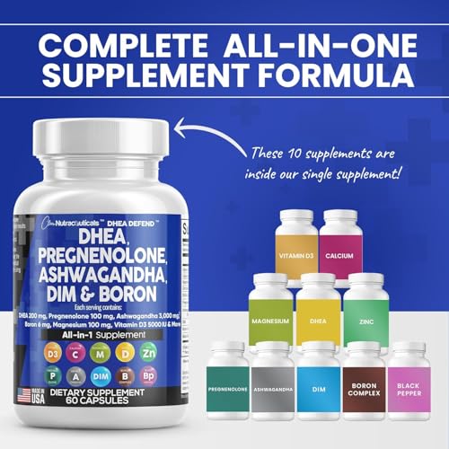 Clean Nutraceuticals DHEA SUPPLEMENT 200Mg Supplement Pregnenolone 100Mg thumb #1