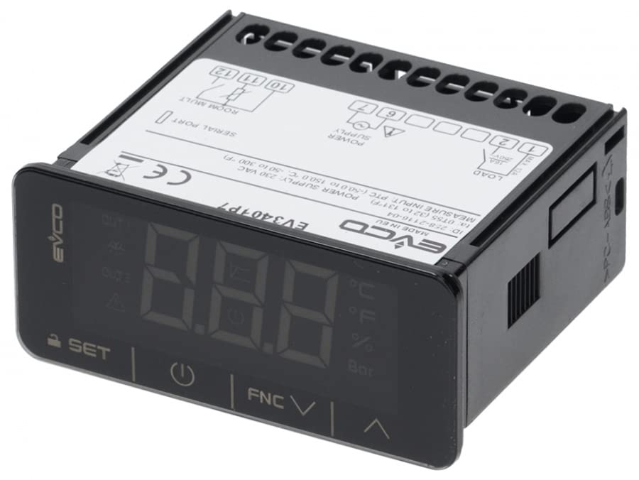Electronic Controller EVK401P7 EVCO 71x29 mm 230 V Relay: CO-10A(5) Sensor: PTC/NTC AC