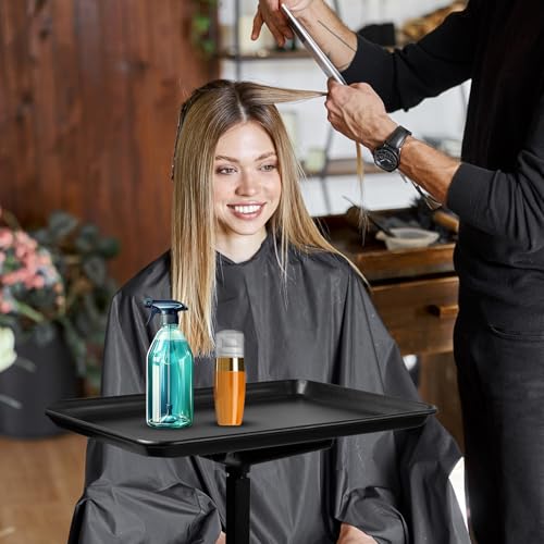 Plateau de salon fixé à la chaise réglable pour matériel de coiffure