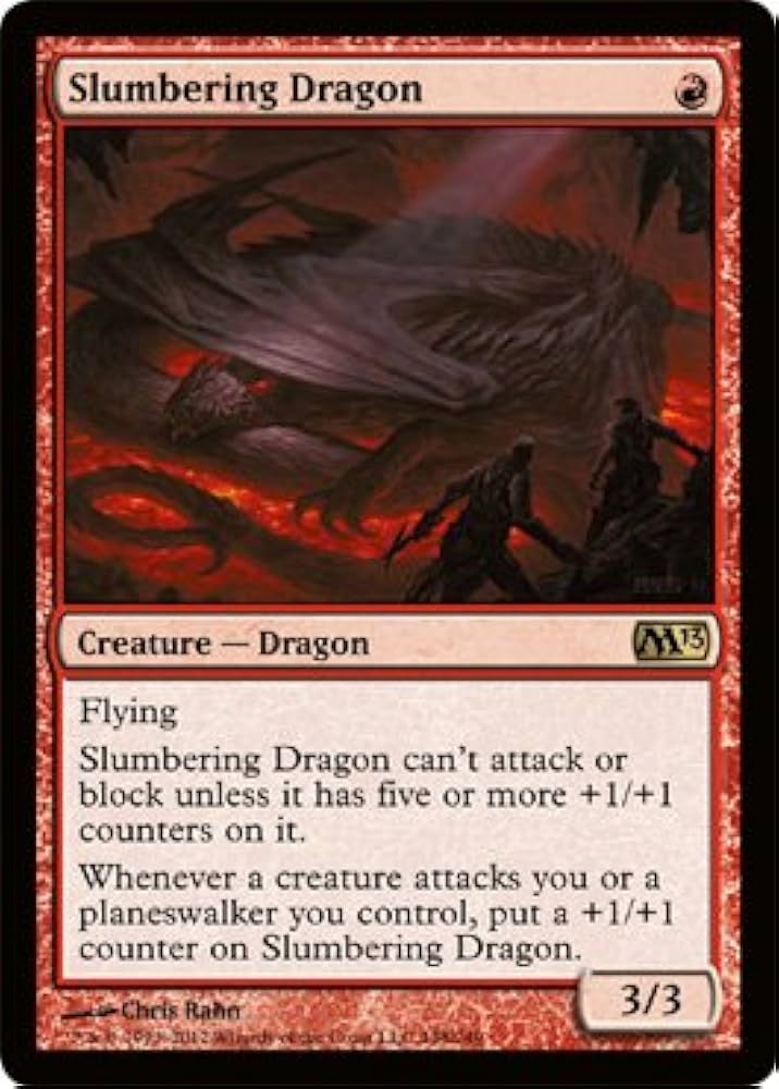 Amazon.co.jp: MTG 英語版 M13-EN148 Slumbering Dragon