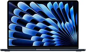 Apple 2025 MacBook Air (de 13 polegadas, Processador M4 da Apple com CPU 10‑core e GPU 8‑core, 16GB Memória unificada, 256 GB) - Meia-noite