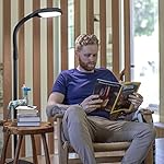 Verilux SmartLight Full Spectrum LED Modern Floor Lamp with Adjustable Brightness, Flexible Gooseneck and Easy Controls - Reduces Eye Strain and Fatigue - Ideal for Reading, Artists, Craft (Black) - Image 2