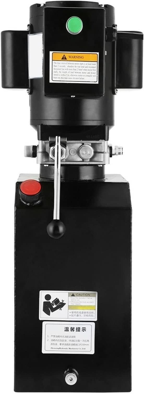 14L Car Lift Hydraulic Power Unit Pack 60HZ 1PH 2950 PSI Auto Repair Hydraulic Pump with Electrical Value YIJIAN (Color : 14L)