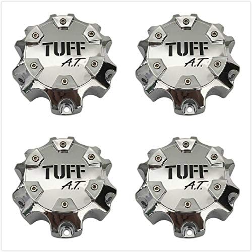 Nuevo TUFF cromado en todo terreno llanta central tapa # C803503CAP1S813 C611902 (4)