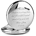 Personalized Brushed Silver Pocket Watch Engraved Free