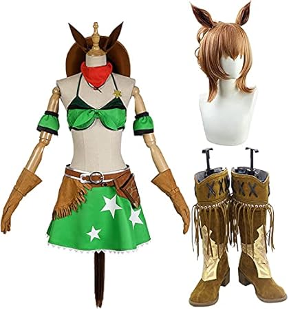 Amazon フルセット タイキシャトル コスプレ 靴 ウィッグ 耳 尾付き ウマ娘 プリティーダービー タイキシャトル コスプレ 衣装 Cosplay 衣装 イベント パーティー 変装 仮装 男性l コスプレ 仮装 通販