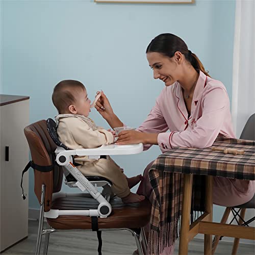 Pamo Babe Booster Seat For Dining Table, Travel Lightweight Folding 2-In-1 Feeding Seat For Baby, Adjustable Tray And Adjustable Hight  thumb #7