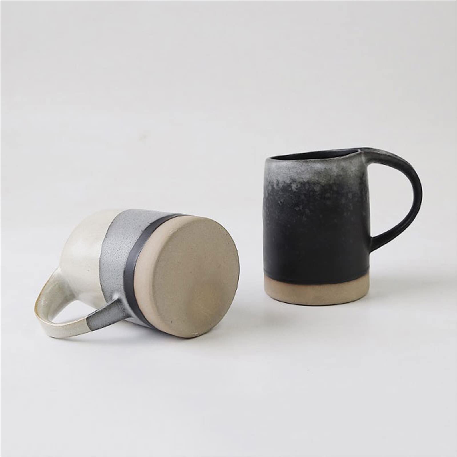 Tazza da caffè in ceramica | Home Office grigio oro 400 ml: tè e caffè(Gray)