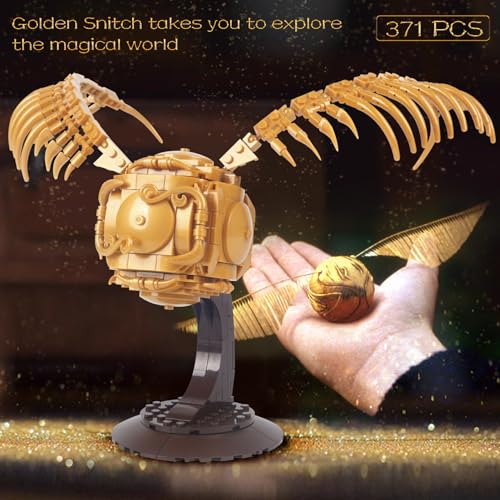 Image of Golden Snitch Building Blocks Set Compatible with Lego Particle Size,Unique Harry Snitch Design Model Decoration,Creative Gift for 6+ Boys,Girls or Adults