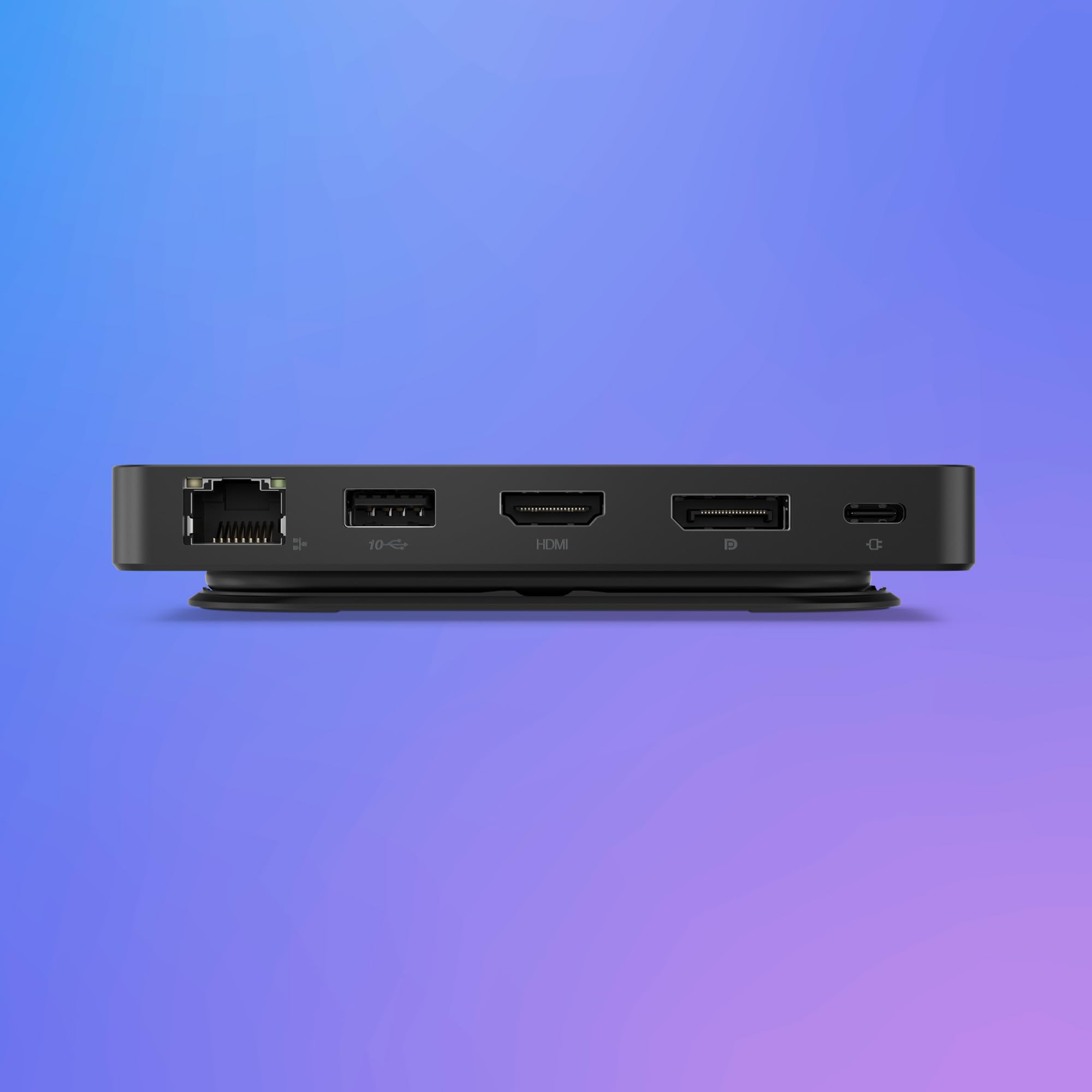 Lenovo USB-C Dual Display Travel Dock Docking Station Compatta, 2x 4K Display, 100W Power Delivery, 7 Porte, Compatibile USB-C/Thunderbolt, Design Sostenibile