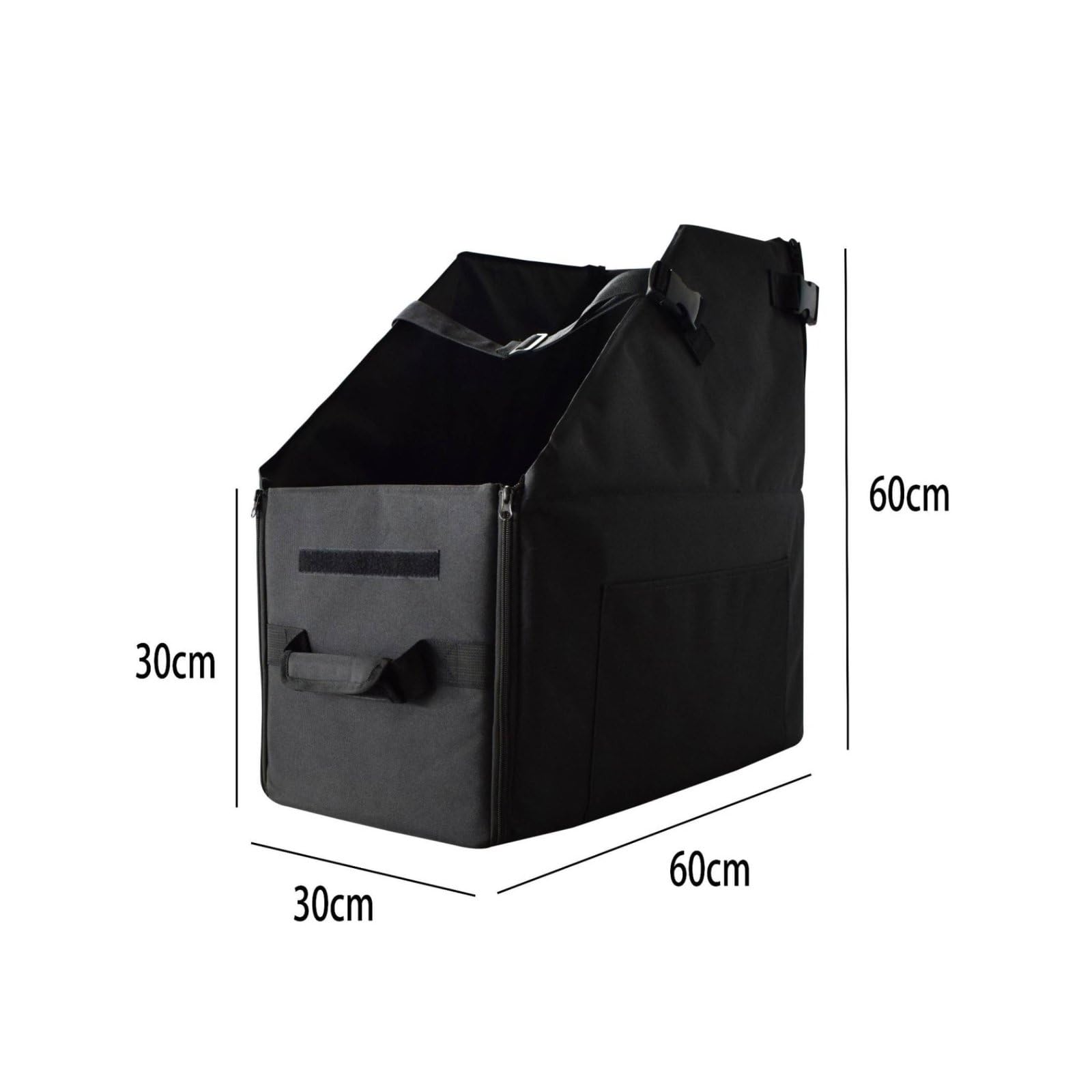 Qianly Organizador de Maletero Plegable Caja Portátil para Coche Contenedor Ordenador Bolso de Maletero con Oxford 600D Reforzado y Diseño Plegable para