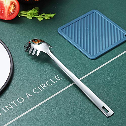 Image of Spaghetti Spoon, Berglander Pasta Server, Stainless Steel Pasta Spoon, Pasta Fork, Noddle Fork, Heat Resistant, Dishwasher Safe, Easy to Clean