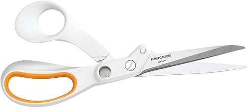 Fiskars Tijeras de medios mixtos Amplify de 8 pulgadas, color blanco