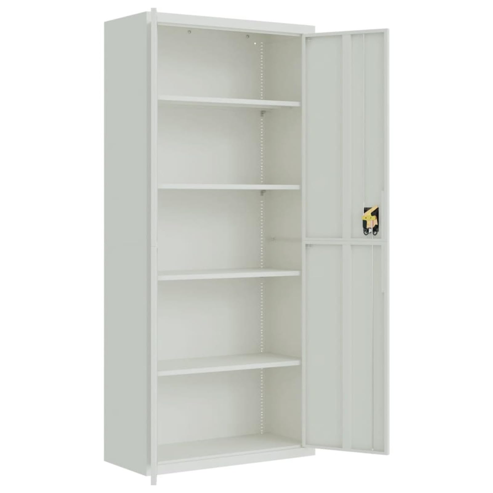 JUDYY Armadio Classificatore Grigio Chiaro 90x40x200 cm in Acciaio,Armadi Archivio,Armadio Classificatore,Armadi da Ufficio,Schedario da Ufficio-339761