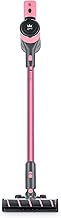 Swan SC15827QOC TV’s Queen of Clean Cordless Anti-Tangle Vacuum Cleaner with 2 Speed Control,and Rechargeable Battery, Includes 2-in-1 Crevice Tool, Long Nozzle, Pet Tool,and Wall Mount Kit 22.2V,Pink