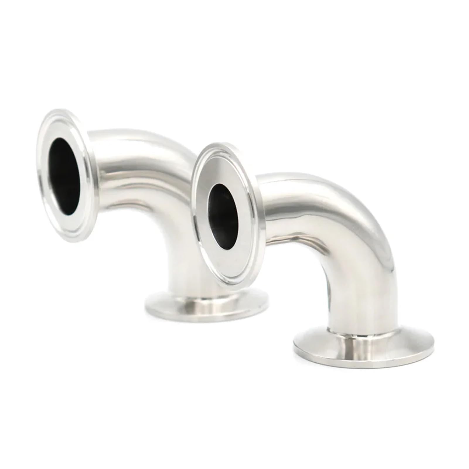 Virola sanitaria de 3/4 "1" 2 "4" 19/25/38/51/102, abrazadera de 50,5mm y 90 grados, codo de conexión de tubería, cerveza casera de acero inoxidable (Size : 89mm x Ferrule 106)