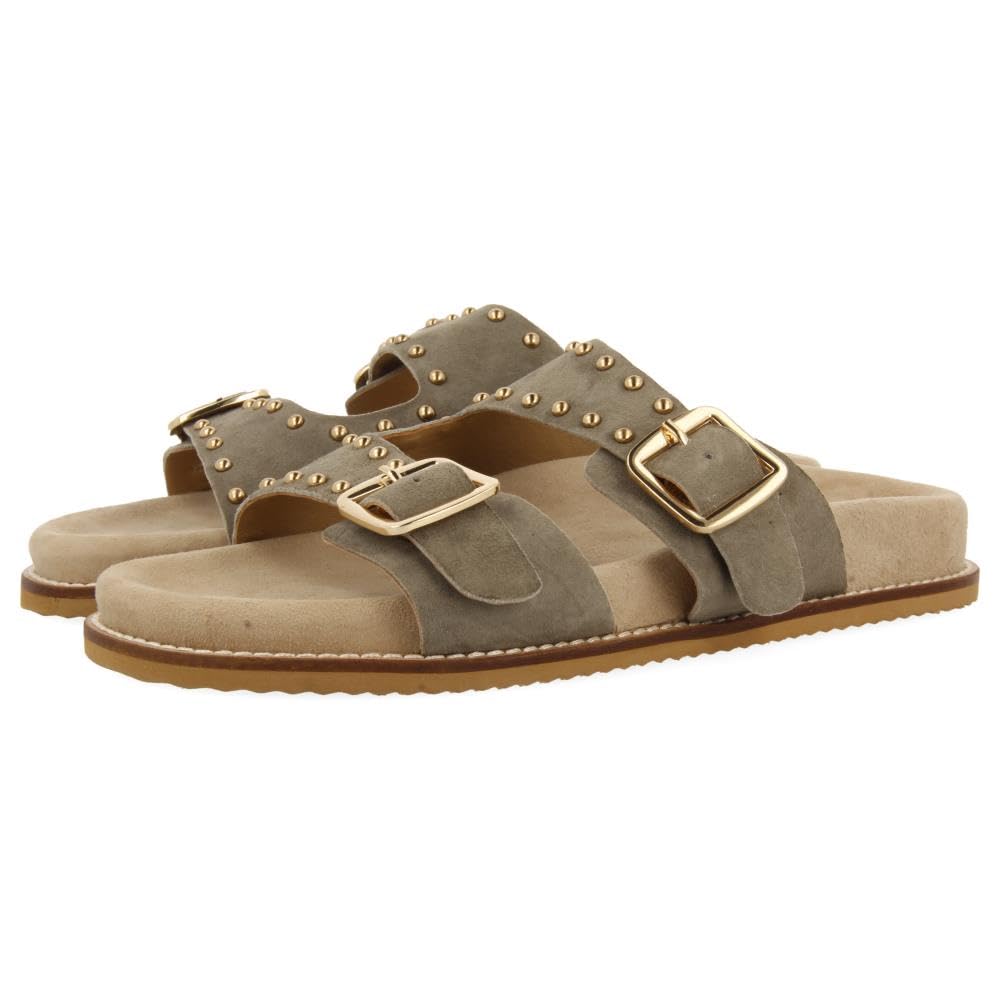 GIOSEPPO Women's Stella Flat Sandal, Grey, 4.5 UK