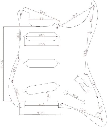 KAISH Vintage Tortoise 11-Hole Stratocaster Pickguard #TOP22