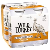 Wild Turkey Bourbon & Cola Zero (4.8%) 375ml Cans (Pack of 4)