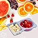 MACTANO 20 Sets Condiment Container with Lid, Disposable Double Compartment Plastic Container for Sauce Snack