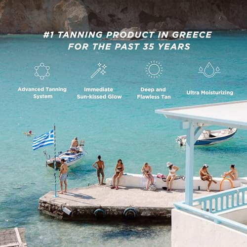 carroten intensive tanning gel  browning tan accelerator  non-greasy water-resistant with carrot and coconut oil  vitamin a amp e for moisture amp hydration  made in greece  5 fl oz