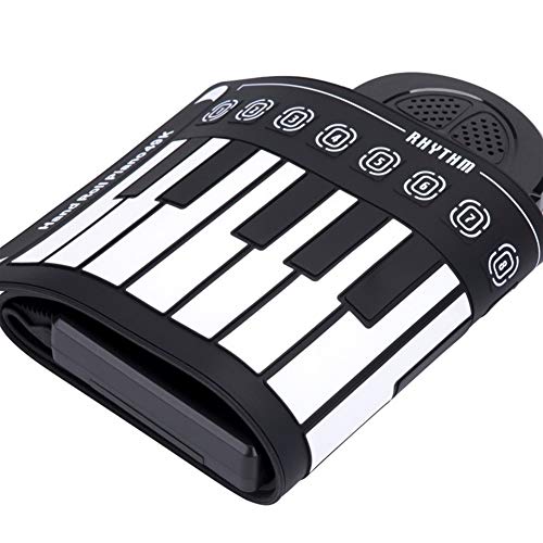 CHENZHANMAOYI 49 laminés à main Clé pliante Organ gel de silice Portable Main Piano Roll Les enfants débutants Piano électronique Clavier roulant - Les Beatles, Paul McCartney, John Lennon, RIngo Starr, George Harrison CHENZHANMAOYI 49 laminés à main Clé pliante Organ gel de silice Portable Main Piano Roll Les enfants débutants Piano électronique Clavier roulant – Image 4