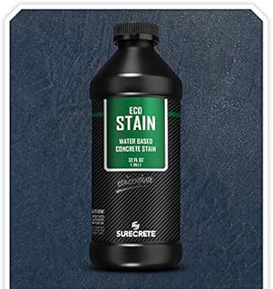 Surecrete EcoStain Water-Based Concrete Stain - 32 Ounce Concentrate (Titanium Gray)