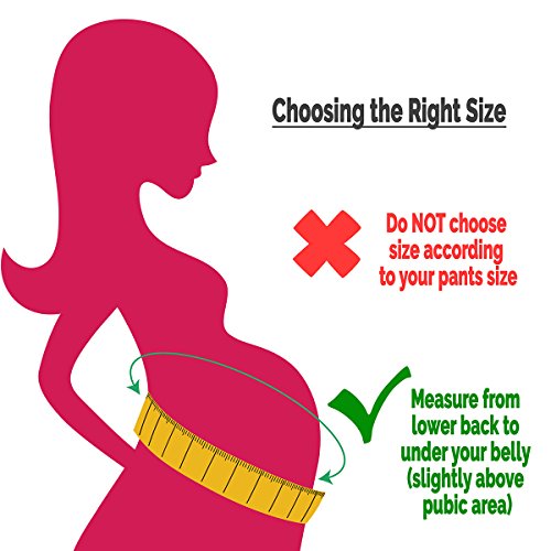 Pregnancy Support Belt for Maternity - Charcoal Color, M