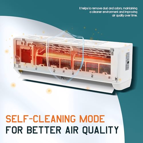 Image of Albott 2 Zone Mini Split AC System, 9K+12K BTU, Dual Zone Mini Split Air Conditioner with WiFi Control, Cools Up to 950 Sq.Ft, 25 SEER2 Energy Efficient Mini AC for Home, Bedroom, Office