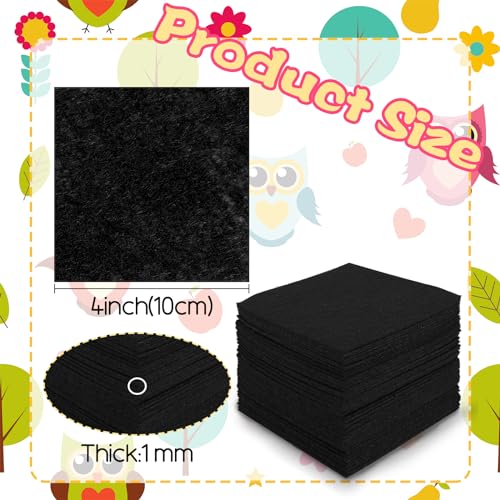 Feutrine tissu noir anti-effilochage 1mm pour découpe nette et précise - 7
