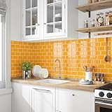 Zoom IMG-1 veelike piastrelle adesive cucina gialla Zoom IMG-1 veelike piastrelle adesive cucina gialla