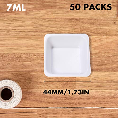 7ml 100ml weigh boat set 100 pack small amp large lab weighing dishes for measuring storing mixing powders amp liquids with easy pour design disposable mini plastic square dish scale tray