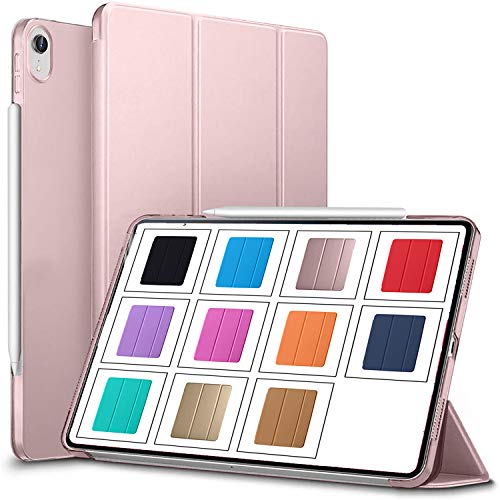 Image of DuraSafe Cases iPad PRO 11 Inch 1 Gen 2018 [ PRO 11 1st ] MU0T2HN /A MU0Y2HN /A MTXN2HN /A MTXP2HN /A Slim Lightweight Protective PC Dual Angle Stand Cover - Rose Gold