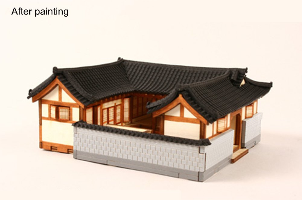 Desktop Holz Modellbausatz Seoul, Bukchon Hanok A/YG613