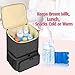 Teamoy Breast Pump Backpack with Cooler Compartment for Breast Pump, Cooler Bag, Breast Milk Bottles and More, Double Layer Pumping Bag for Working Moms, Black(Bag Only)