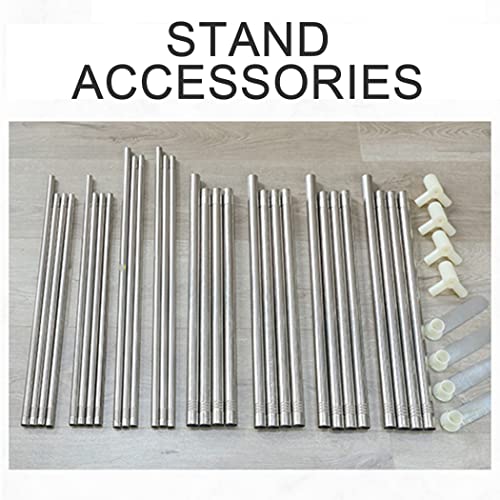 Moustiquaire pour lit Double Rideau Baldaquin Support Acier 3 Ouvertures Orang - 8