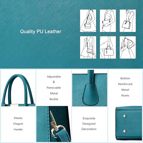Image of CHICAROUSAL Crossbody Purses and Handbags for Women PU Leather Tote Shoulder Bags Top Handle Satchel
