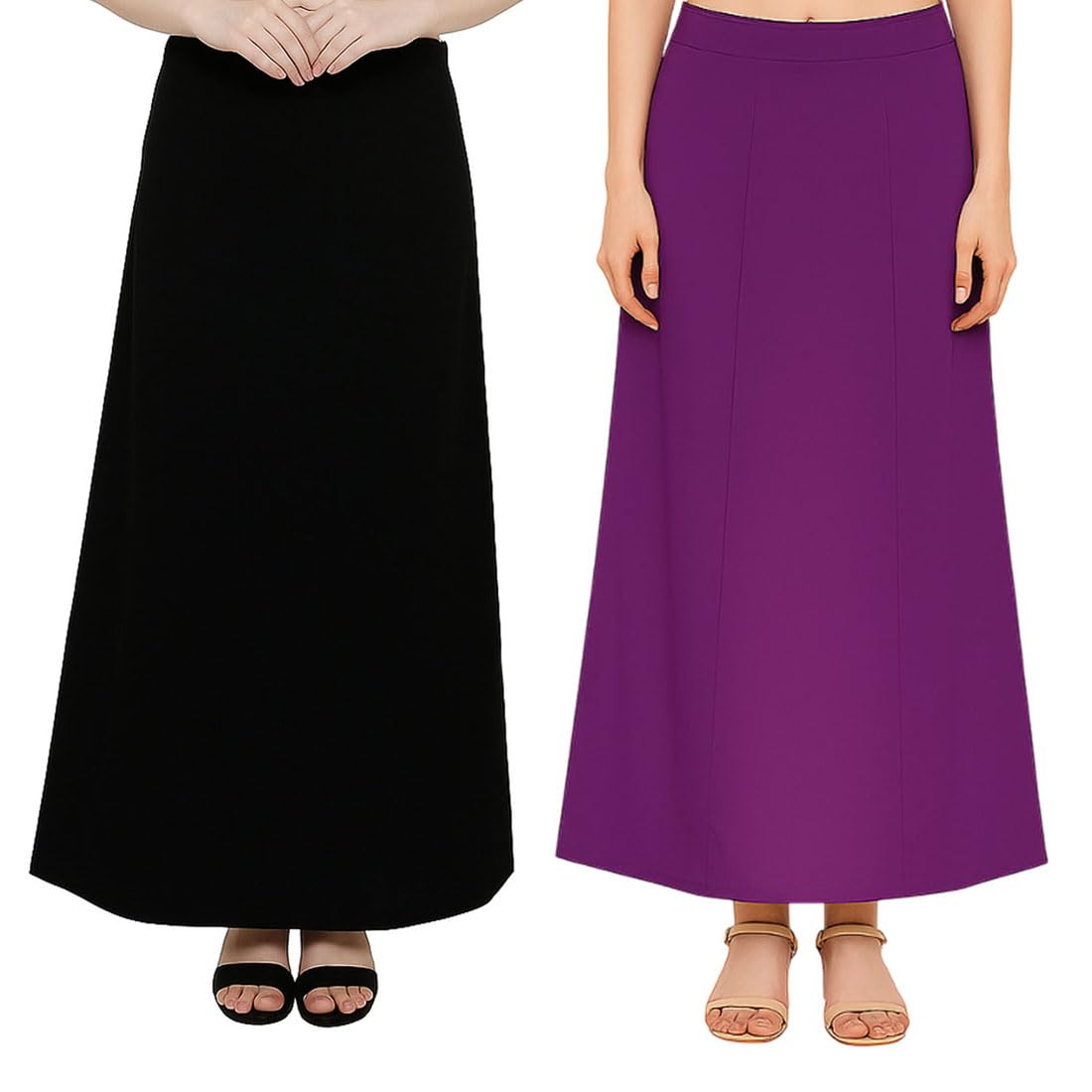 Women’s 100% Cotton Saree Petticoat | Adjustable Drawstring & Elastic Waist | Full Length Underskirt for Saree | Soft, Breathable, Fall & Shape Support Festive Use-picture-44